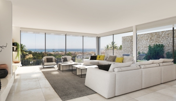 resa estates 11 villas Santa eulalia ibiza private pools render interior living room sofa .jpg
